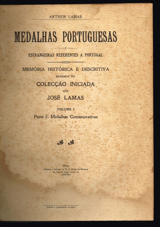 MEDALHAS PORTUGUESAS e estrangeiras referentes a Portugal